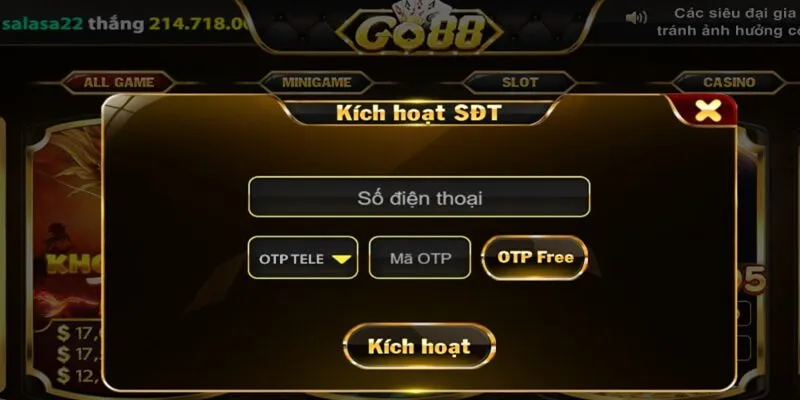 Mẹo kích hoạt số điện thoại tại Go88 cực dễ không phải ai cũng biết Mẹo kích hoạt số điện thoại tại Go88 cực dễ không phải ai cũng biết